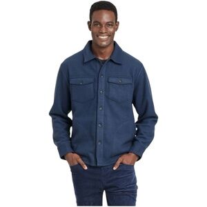 Goodfellow & Co Men’s Button Up 4-Pocket Collared Jacket Blue Size L